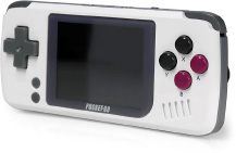 Miyoo BittBoy PocketGo handheld game console.